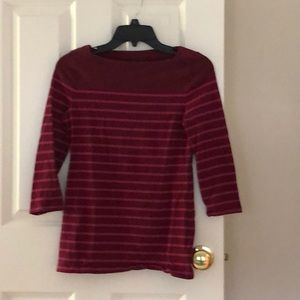 ¾ length sleeve top